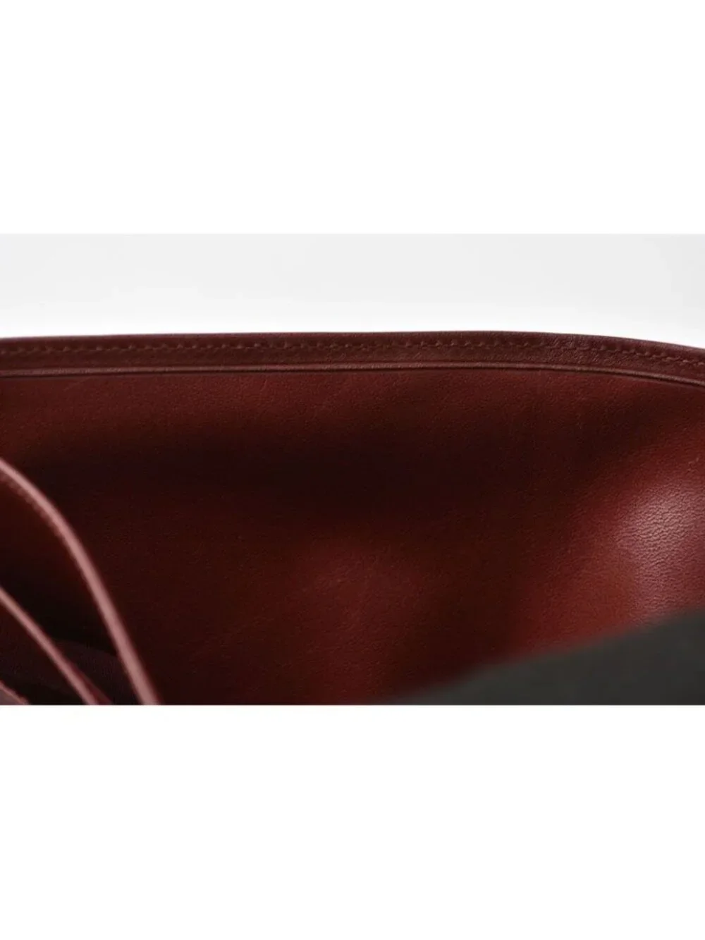 Cartier Fold Wallet Bifold Vintage Billfold Must de Cartier Bordeaux